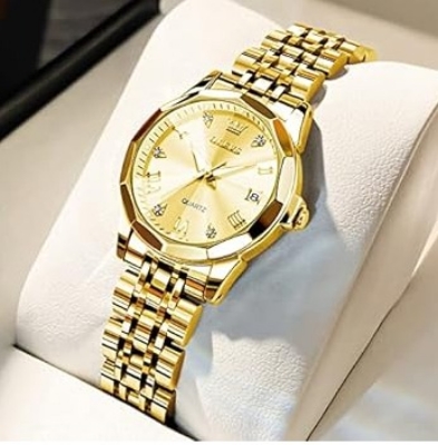 Picture of Inspired by olevs Oli-vs 9931 new luxury fashion waterproof stainless steel imported quartz movement Ladies watch- White Gold