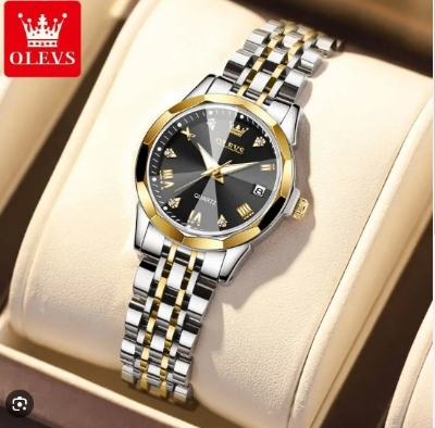 Picture of Inspired by OLi-VS 9931 Luxury Water-resistant women Quartz Wristwatch- Silver Gold blue black white