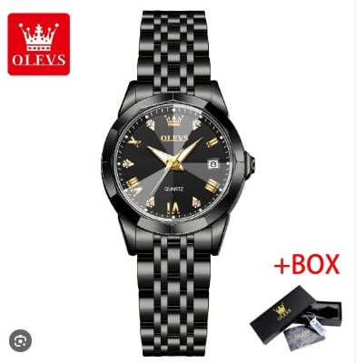 Picture of Inspired by OLi-VS 9931 Luxury Water-resistant women Quartz Wristwatch- Silver Gold blue black white