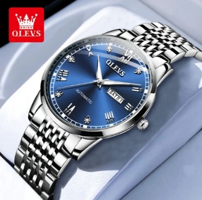 Picture of Inspired by Olevs Fashion Business 6602 Watch for Men Waterproof Stainless Steel Strap Men's Watch -2 YEARS WERRNTY