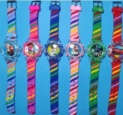 Picture of Cute Watch for Kids Boys Girls Fashion Luminous Children's Quartz Watch Cartoon Pattern Silicone Casual Baby Clock Kids Watch