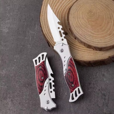 Picture of Outdoor pocket fol--ding k--nife, self-de-fense survival k---nife, self-defe-nse sur-vival k---nife, multi-fu-nctional -hard ( Multicolor )