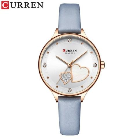 Picture of Inspried bye CURREN C9077L Brown PU Leather Analog Watch For Women - Black & Brown