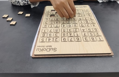 Picture of Wooden Math Sudoku