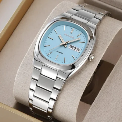 Picture of SKMEI 2420 Watch For Men-Silver Blue