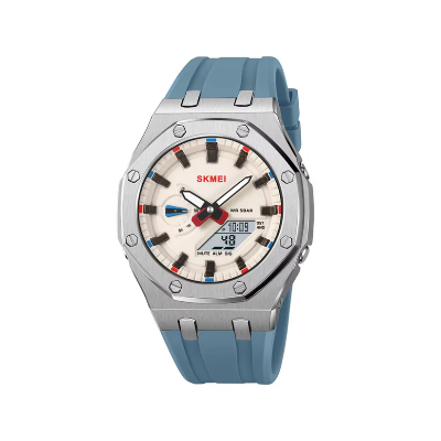 Picture of SKMEI 2243 Military Tactical Men’s Watch with LED Backlight & Dual Display- Sky Blue