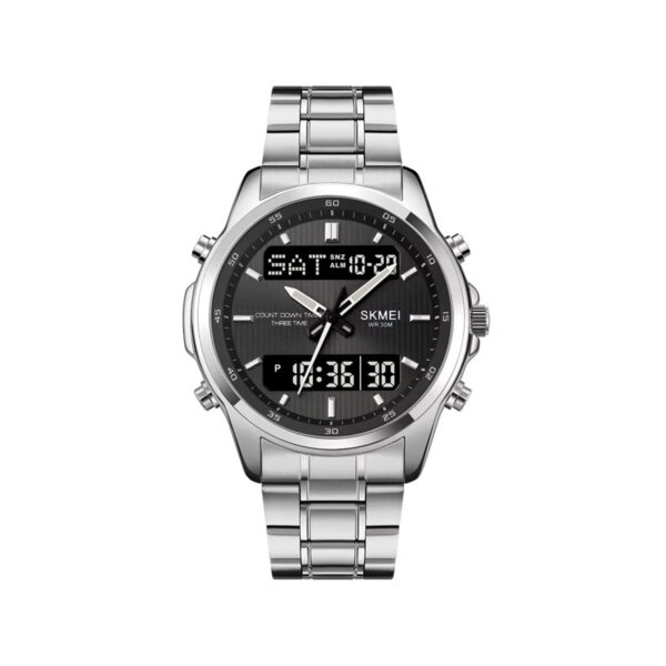 Picture of SKMEI 2049 Electronic Dual Display Quartz Watch For Men-Silver