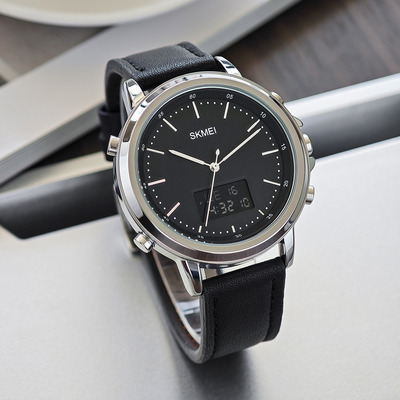 Picture of SKMEI 1652 Watch For Men-Silver Black