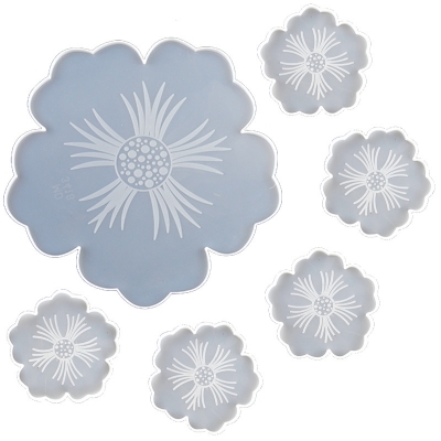 Picture of Tea Tray Coaster Silicone Mold For DIY For Epoxy Resin Molds ( 1 pes ) White