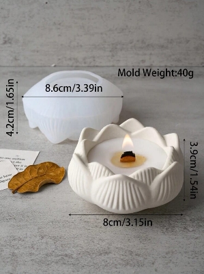Picture of Lotus Flower Silicon Mold White