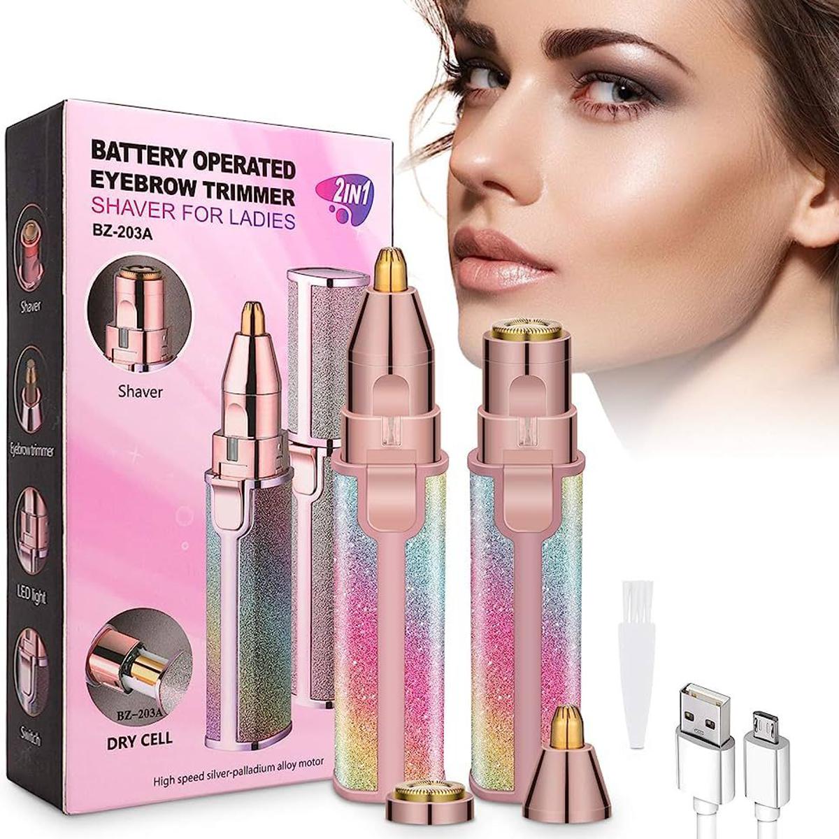 Picture of 2-in-1 Lady Shaver Flawless Eyebrow Trimmer-USB