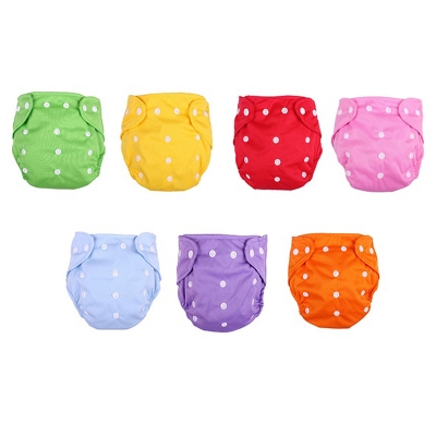 Picture of Reusable and Adjustable-Washable Cloth-Nappy Baby-Cloth Diaper with1 Inserts pad