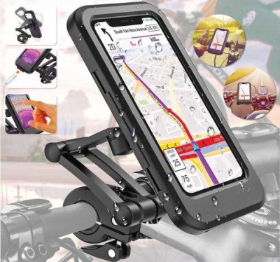 Picture of Brand New Universal Waterproof Bicycle Phone Holder Bike Motorcycle Handlebar Mobile Phone Stand