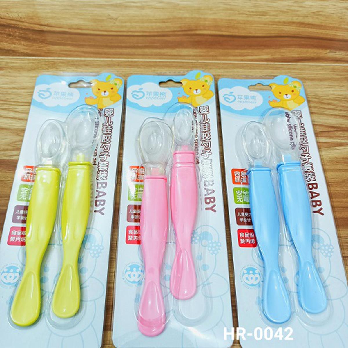 Picture of 1pair- BABY SILICONE SPOON CN By Kafela