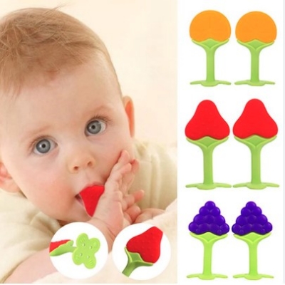Picture of Food grade Silicone Baby Teether  Newborn  Silicone Fruit Teether