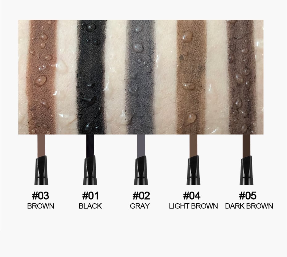 Picture of HANDAIYAN Double Headed Eyebrow Pencil Automatic Rotating  Long Lasting Natural Waterproof Triangle Eyebrow Pen Make Up