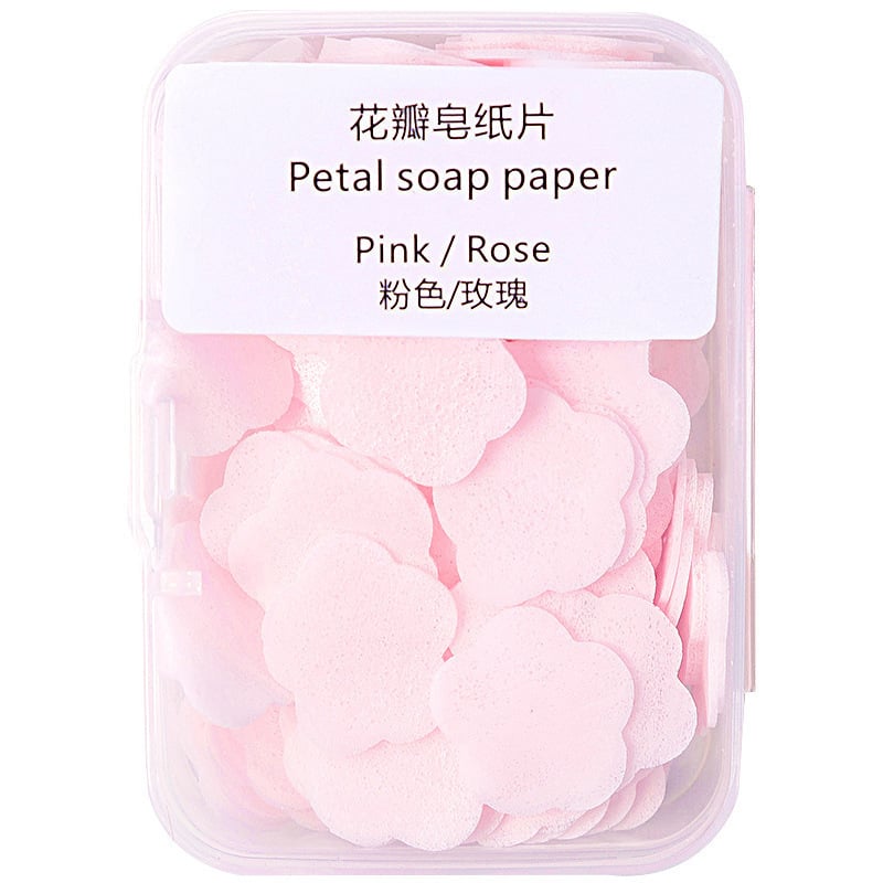 Picture of Portable Travel Boxed Mini Flower Design Paper Soap Rectangular Box
