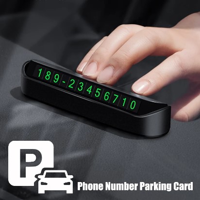 Picture of SuperRide Car Number Plate Luminous Car Styling Temporary Parking Card - car accessories