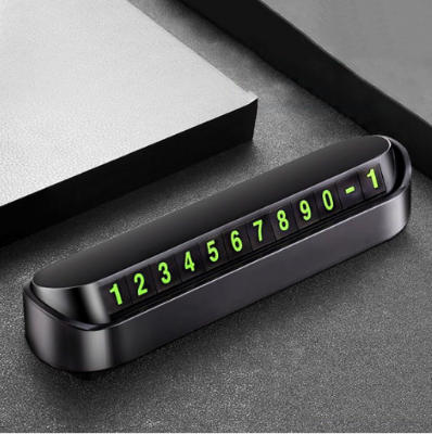 Picture of Car Temporary Parking Card Universal Rotate Phone Number Plate Stickers Park Stop in Car-styling Auto Accessories