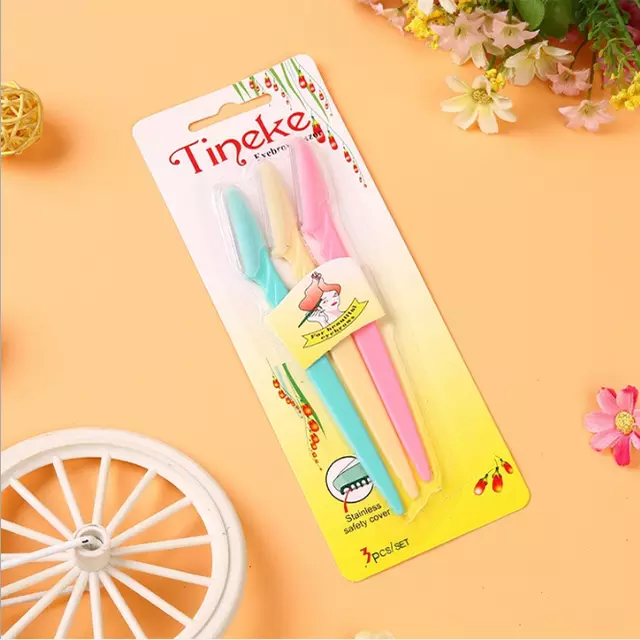 Picture of Tineke Eyebrow Rezor or Eyebrow Trimmer Tinkle Eyebrow Razor Eyebrow Trimmer for Women 3pcs Set
