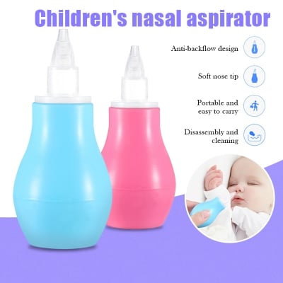 Picture of Baby Nasal Aspirators Nose Cleaner,for 0+ Month Babies, Soft Silicone Nozzle,Squeezable Pump,Soft Safety Nozzle