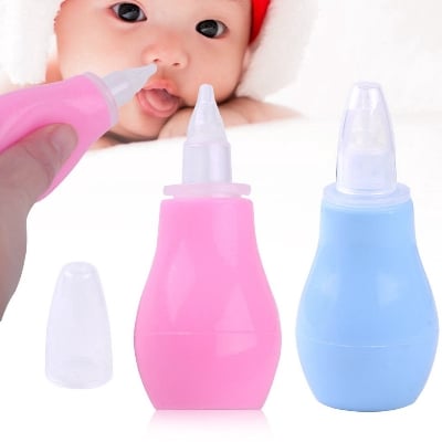 Picture of Baby Nasal Aspirators Nose Cleaner,for 0+ Month Babies, Soft Silicone Nozzle,Squeezable Pump,Soft Safety Nozzle