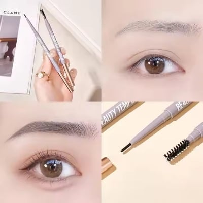 Picture of Natural Double Heads Automatic Waterproof Eyebrow Pencil With Eyebrow Brush
