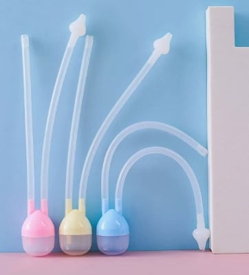 Picture of Baby Nose Cleaner Silicone  Cleaner Nasal Vacuum Mucus Suction Aspirator Soft Tip Tools