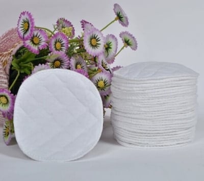 Picture of 4-Pcs Breathable Postpartum Hermetic Breast Pads for Breastfeeding Monolithic Breast Pads, thin three Leyar Breast Pad ( Washable BreastPad-4Pcs  )
