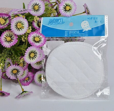 Picture of 4-Pcs Washable Reusable Pure Cotton anti-leakage overflow Soft cotton BreastPad - ( Washable BreastPad-4Pcs  )