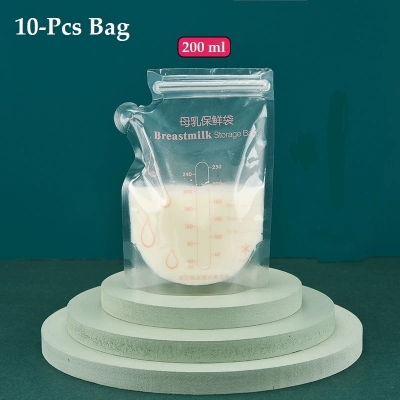 Picture of 10Pcs/Bag Breast Milk Storage Bags Moisture-proof And leak-proof Food Freezer Breast Milk Storage Bag ( 10 Pcs Bag )