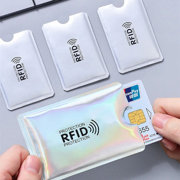 Picture of High-Security RFID Shielded Card Holders for Safeguarding Your Personal and Financial Information-5Pcs