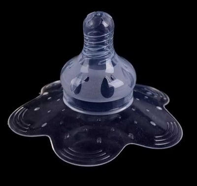 Picture of Silica Gel nipple covers or Nipple Shield  for Breastfeeding, Soft Comfortable Sting Repellent for Young Mother Nipple Shield Breastfeeding Nipple ( Nipple Shield 1 Pcs )