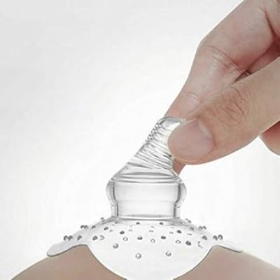 Picture of Silica Gel nipple covers or Nipple Shield  for Breastfeeding, Soft Comfortable Sting Repellent for Young Mother Nipple Shield Breastfeeding Nipple ( Nipple Shield 1 Pcs )