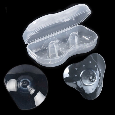 Picture of 2Pcs Full Silicone NippleProtection Cover NippleType Protector BreastCare for Moms Breastfeeding