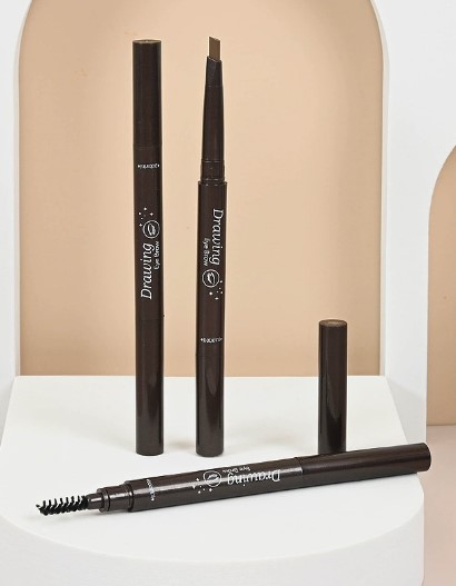 Picture of Waterproof Natural Makeup Double Heads Automatic Eyebrow Pencil  Long Lasting Eyebrow Brush