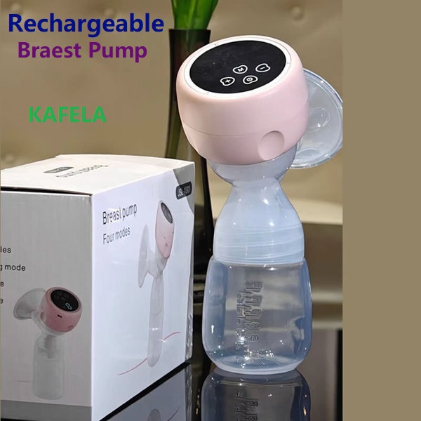 Picture of Electric BPA-Free Painless Rechargeable Breast Pump With Silicone Pad ( Pink )