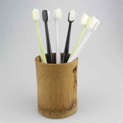 Picture of Super Soft Microfiber Tooth Brush Ultra Soft-Bristled Toothbrush Micro Nano Bristle 10K fine soft hair
