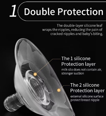 Picture of Double layer Nipple Shield Premium Quality Silicone  for Breastfeeding Mother Wiyh Box ( Nipple Shield With Box ) 