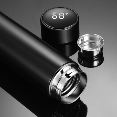 Picture of Smart Vacuum Flask with LED Temperature Display – Stainless Steel, Insulated Hot & Cold Water Bottle