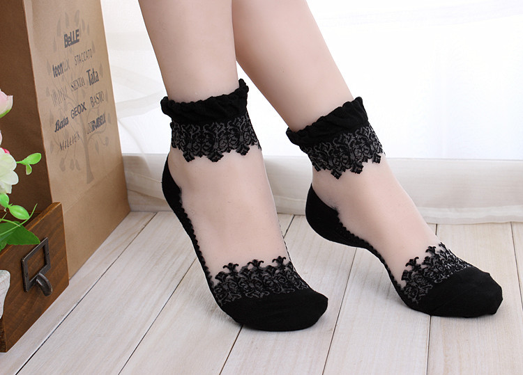Picture of Premium Quality Comfortable Bamboo Fiber Socks for Women-Black ( Black )