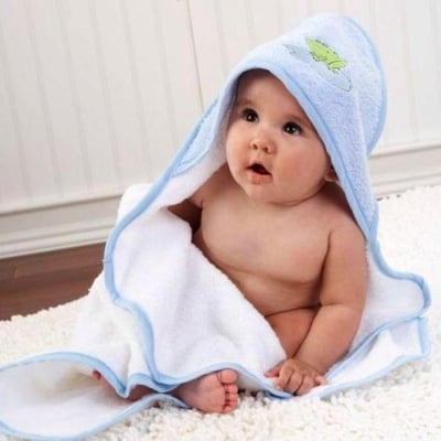 Picture of Baby Cap Towel Baby hooded towels, Newborn Baby, Washable, Kids Cap Towel , Bath towels,Velvet Cap Towel Size 29''*27''