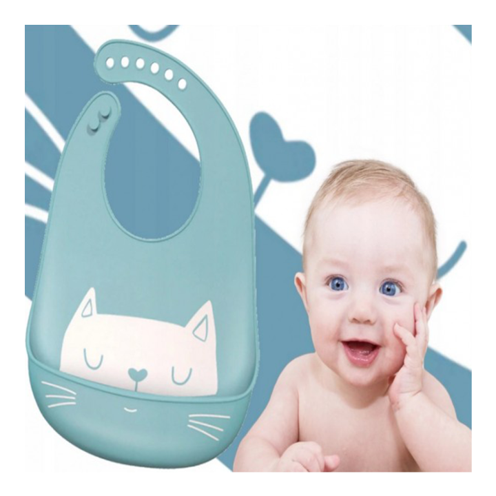 Picture of Soft Silicone Baby Dining Bib – BPA Free & Mess-Free Mealtime(Orginal China)