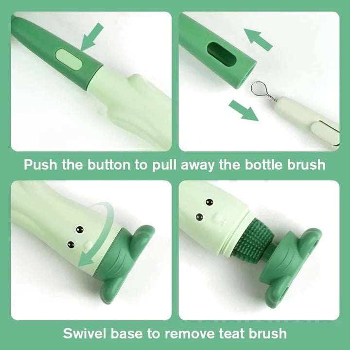 Picture of Silicone Baby Bottle Cleaning Brush Set – 3-in-1 Deep Clean Kit
