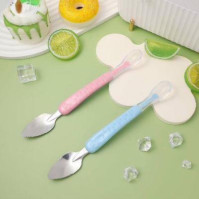 Picture of Dual-Function Baby Training Spoon for Safe and Comfortable Feeding
