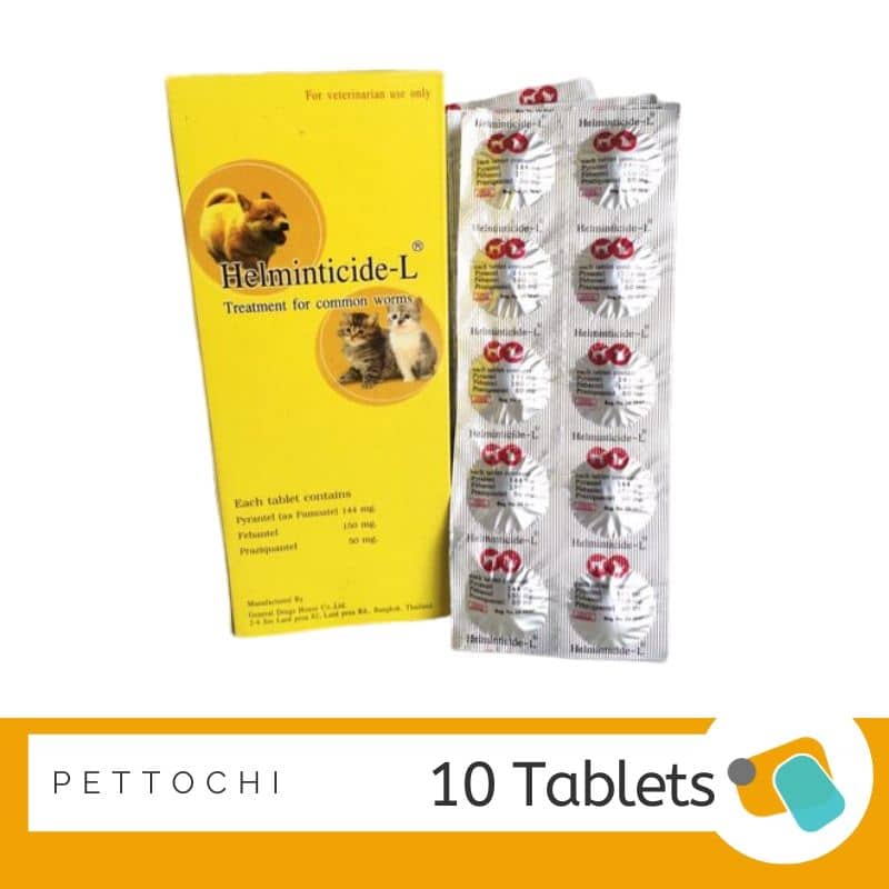 Picture of Helminticide-L Dog & Cat Common Worm Tablet (2 Pcs)