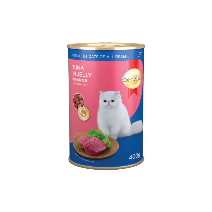Picture of SEAFOOD PLATTER TUNA IN JELLY 400GRM CAT WET CAN FOOD