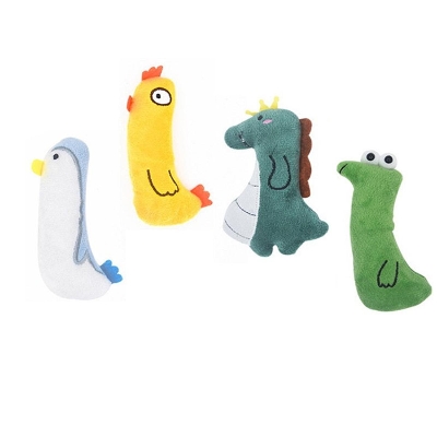 Picture of Pet Supplies Cute with Catnip Plush Cat Animal Shape Toy Home