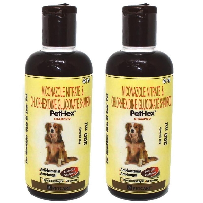Picture of Pet Care Pethex Shampoo (200 ml) Anti-parasitic, Anti-microbial, Anti-itching Pethex Dog Shampoo (200 ml)