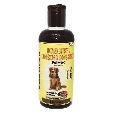 Picture of Pet Care Pethex Shampoo (200 ml) Anti-parasitic, Anti-microbial, Anti-itching Pethex Dog Shampoo (200 ml)